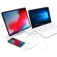 アーキサイト PD対応 3ポートUSB ACアダプタ Dual USB-C AM-PDC618A1 1台（直送品）