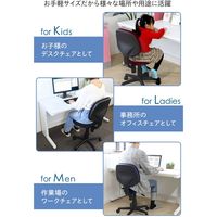 Netforce エルスリー オフィスチェア 軽量 肘無 布張 座面昇降 グレー NF-WLT-2-AW 1脚（直送品）