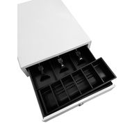 ビジコム キャッシュドロア 手動式（小型・3B/6C・白） BC-415HP-W(6C)  1台