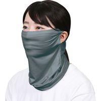 アーテック UVフェイスカバーマスク瞬冷(ブルーグレ―) 日焼け防止 息苦しくない UVカット 51194 1セット(2個)（直送品）