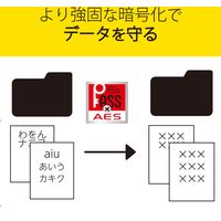 エレコム USBメモリー/USB2.0対応/セキュリティ機能対応/64GB/ブラック MF-MSU2B64GBK 1個（直送品）