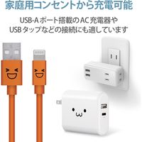 ライトニングケーブル 1.2m カラフル A-Lightning オレンジ MPA-FUAL12CDR エレコム 1個
