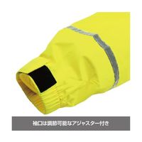 ケイワーク リュックレインコート 蛍光イエロー 65-2344-33 1着（直送品）