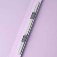 アスクル　フラットファイル　A4タテ　PP製　背幅18mm　5冊　バイオレット　紫  オリジナル（わけあり品）