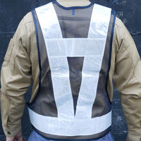 小野商事 安全ベスト 7cm幅反射テープ 紺×銀 No.712 No712 1着