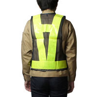 小野商事 安全ベスト 7cm幅反射テープ 紺×黄 No.711 No711 1着