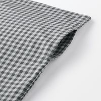 無印良品 再生ポリエステル使い 乾きやすい 掛ふとんカバー SD 170×210cm用 マスタードチェック 2枚 良品計画