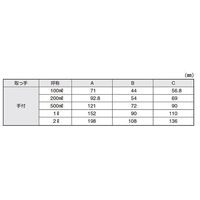 サンプラテック サンプラRGrand PFA手付ビーカー 2L 11114 1個 64-3681-05（直送品）