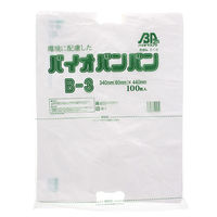 まつもと合成 HDポリ袋 バイオバンバンバッグ No.3 006638372 1袋(100枚)