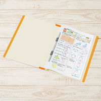 プラス 年組氏名 スクール フラットファイル A4タテ オレンジ 79348 1冊