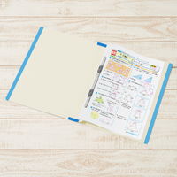プラス 年組氏名 スクール フラットファイル A4タテ ブルー 79345 1冊