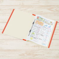 プラス 年組氏名 スクール フラットファイル A4タテ レッド 79349 1冊