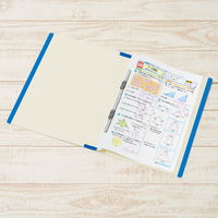 プラス 年組氏名 スクール フラットファイル A4タテ ネイビー 79341 1冊