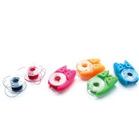 NBK 日本紐釦貿易 カラフルボビンクランプ(糸止め) 4色×各1個　2.7×3.4cm NI-02423　5袋（直送品）