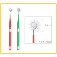 【粘膜ブラシ】 オーラルケア 柄付くるリーナブラシ・ミニ 1本 球状ブラシ 粘膜ブラシ 医療 介護