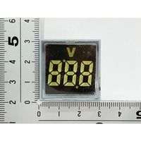 共立電子産業 DC4ー100V LEDデジタル電圧計 角型 白 65-9620-78 1個（直送品）