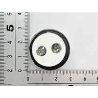 共立電子産業 DC4ー100V LEDデジタル電圧計 丸型 白 65-9620-83 1個（直送品）