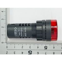 共立電子産業 ブザー内蔵LED表示灯 ACDC24V 赤 65-9622-16 1個（直送品）