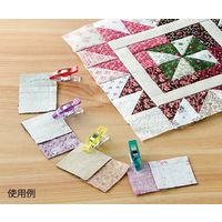 クロバー 仮止めクリップミニ 50個入ケース付 (赤・紫・青・黄・緑各10個) 22744 1個 62-4078-42（直送品）