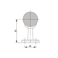 和気産業 室内手すり用金具 直受 ブロンズ 32・35mm兼用 UB-13B 1セット(6個)（直送品）