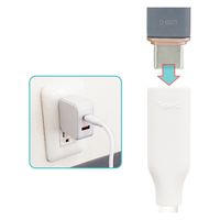 エアージェイ 強化コネクターふわふわ延長ケーブル CtoC 2m CCJ-FM2M 1本