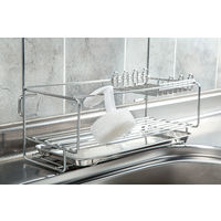 まめいた 水だけで洗える シンク用スポンジ 本体＋スポンジ 水アカ・油汚れ ハンディ たわし ホワイト 取っ手付き 日本製 1個