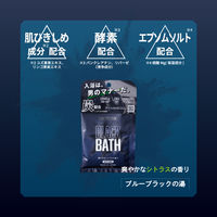 入浴剤 BLACK BATH 炭配合入浴料 パウダー分包タイプ 爽やかシトラスの香り 40g 分包 1セット（1包×10）ノルコーポレーション