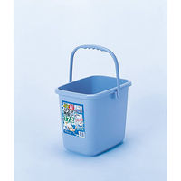 サンコープラスチック ニュータフバケツ 角型 17L ストーンブルー 4547883505117 1個
