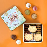 DADACA 【2個セット】こねこのこねこねクッキー缶 24-0437-048 1セット(2個入)（直送品）