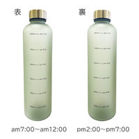 リビング タイムマーカー ボトル 目盛付 1000ml ホワイト 1個