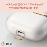 AirPods 第3世代 ソフト カバー 落下防止 カラビナ付 クリア×ゴールドライン AVA-AP5UCMCR エレコム 1個（直送品）
