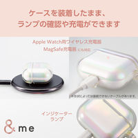 AirPods 第3世代 ソフト カバー 落下防止 カラビナ付 オーロラクリア AVA-AP5UCACR エレコム 1個（直送品）