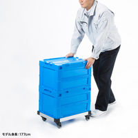 サンワサプライ アルミドーリー(コンテナ用台車) 50リットル仕様 CART-FA950SV 1個（直送品）