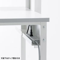 サンワサプライ 作業台 幅1000×奥行700×高さ800mm RAC-WDK10070W 1台（直送品）