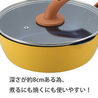 タマハシ 一条もんこのカレーパン 24cm ガラス蓋付 IH対応 IM-24F 1セット(3個)