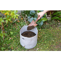 【園芸用品】 アイリスオーヤマ テキスタイルプランター ラウンド グレージュ TXP-R25H 1個