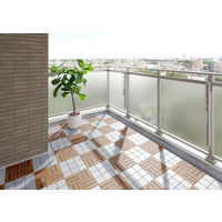 アイリスオーヤマ セラミック調タイルデッキ グレー CTD-300 1枚