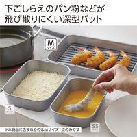 竹原製缶 フッ素天ぷらバット M FVM2 1セット(3個)