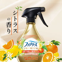 ファブリーズ 布用 W除菌+消臭 プレミアム シトラス＆ガーデン 本体 370mL 1セット（1個×3）  消臭スプレー P＆G
