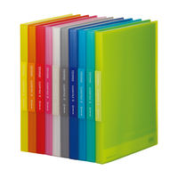 キングジム シンプリーズ クリアーファイル 固定式 透明表紙 A4タテ 40ポケット グレー 186TSPW-GY 8冊