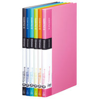 キングジム クリアーファイル シンプリーズ 固定式 20ポケット 青 136SPアオ 1セット（1冊×10）