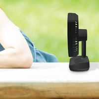 TOPLAND 12cm 卓上扇 コードレス 風量3段階 3電源対応 ブラック SF-DFC18 BK 1台