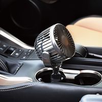 TOPLAND 9cm コンパクトファン ホーム&カー 3電源対応 風量3段階 設置アーム SF-DF28 BK 1台