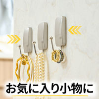 スリーエム(3M) コマンド フック 壁掛け 傷つけ ない きれいにはがせる S 耐荷重450g ニッケルサテン 3パック 17033SN-2JP