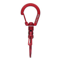三共コーポレーション S型ユニバーサルカラビナ 80mm レッド #360517 1個
