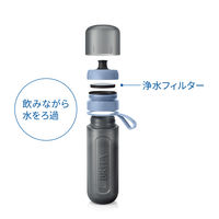 ブリタ（BRITA）ボトル型浄水器 アクティブ ダークブルー カートリッジ 2個付き