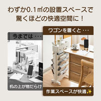 ベスト・アンサー 収納ワゴンブルー life-135-bl 1台