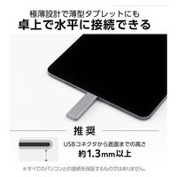 SSD 外付け 2TB USB3.2(Gen2) 読込最大1000MB/秒 高速 LMD-ELSPH200UC ロジテック 1個（直送品）