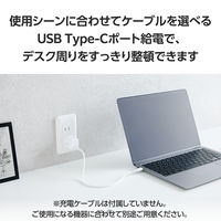 USB充電器 タイプC Type-C PD 30W USB-C×1 小型 ホワイト MPA-ACCP7830WH エレコム 1個