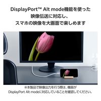 タイプCケーブル (USB-C to C) PD対応 100W 1m 白 MPA-CC1G10WH エレコム 1個